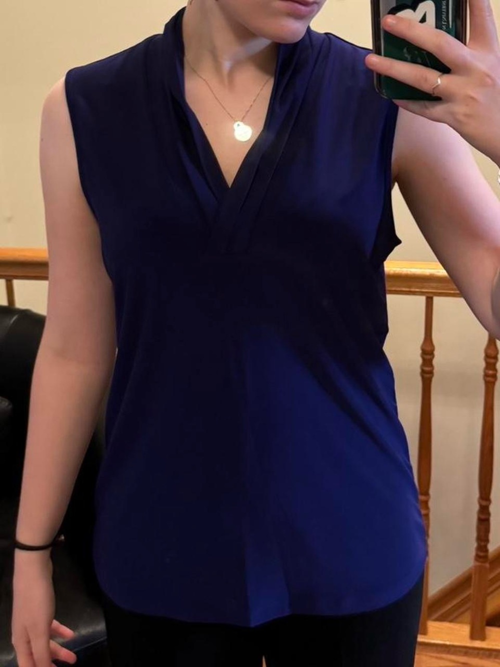 anne klein NEW WITH TAGS deep purple business casual office siren top!
